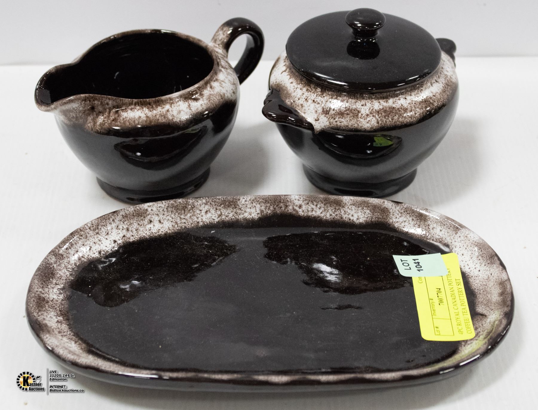 4PC ROYAL CANADIAN POTTERY COFFEE/ TEA POTTERY SET