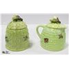 2PC BUMBLE BEE CREAM & SUGAR SET