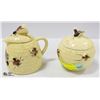 2PC BUMBLE BEE CREAM & SUGAR SET