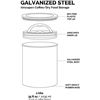 Image 3 : AIRSCAPE LARGE 7"W X 8"H WHITE COFFEE STORAGE