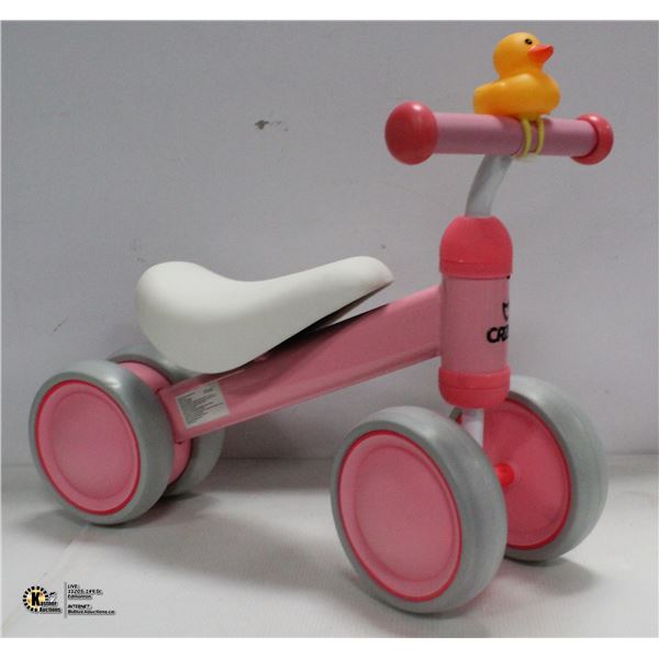 NEW ASSEMBLED GIRLS PINK CRZKO BALANCE BIKE