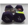 Image 1 : PAIR OF 4KG FREE WEIGHTS COVERED BY NEOPREN BY: