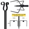 Image 2 : NEW 10FT STRING LIGHT SUPPORT POLE SET