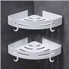 NEW GRICOL 2 PACK CORNER MOUNTED SHOWER SHELFS