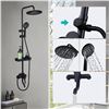 Image 3 : NEW PARTS REPACKED MATTE BLACK SHOWER FAUCET SET