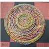 Image 1 : NEW HANDMADE CHINDI JUTE BRAIDED ROUND RUG