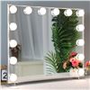 Image 1 : BRAND NEW BEAUTME LED LIT VANITY MIRROR, SILVER