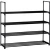 Image 1 : BRAND NEW SEALED 4 TIER BLACK SHOE RACK/STAND