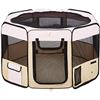 NEW REPACKED ZAMPA PINK/BEIGE PET PLAY PEN WITH