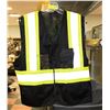 Image 1 : NEW BLACK HI VIS SAFETY VEST SIZE S-M