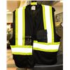 Image 1 : NEW BLACK HI VIS SAFETY VEST SIZE S-M