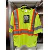 Image 1 : NEW SHORT SLEEVE HI VIS SAFETY SHIRT SIZE LARGE