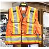 Image 1 : NEW ORANGE HI VIS SAFETY VEST SIZE MEDIUM