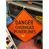 Image 1 : DANGER OVERHEAD POWER LINES SIGN