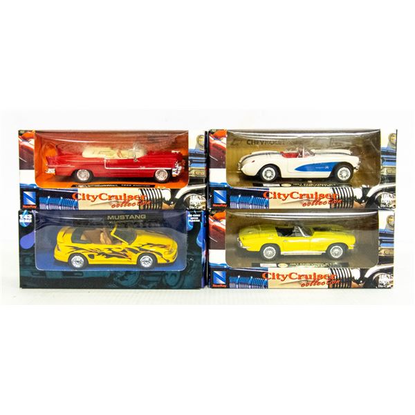 LOT OF 4 X 2004 CITY CRUISER COLLECTION 1:43 SCALE