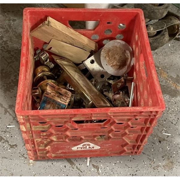 Red Container with contents