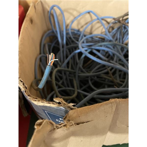 Box of Blue Cable