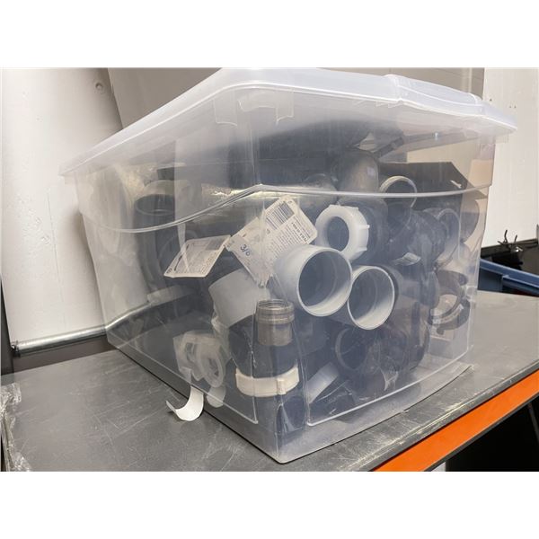 Bin of Plumbing Connections