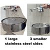 Image 1 : Industrial Lights , THREE Large, FOUR Smaller