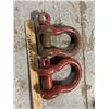 Image 3 : TWO Large D Ring Shackles,  Screw Pin Anchors