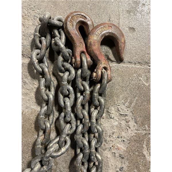 24' length of chain with hooks