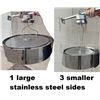 Image 1 : Industrial Lights , THREE Large, FOUR Smaller