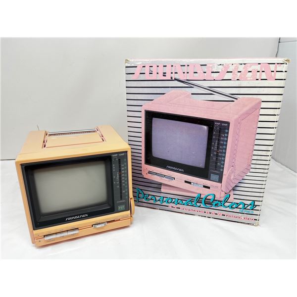 Vintage 1986 4.5" Personal miniature colour tv