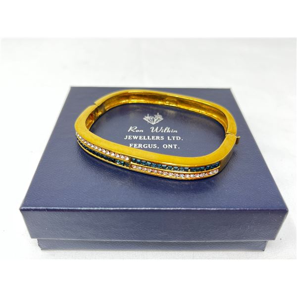 Designer "butler" multi-stone costume bracelet