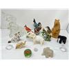 Image 1 : 14- Animal figurenes including elephants and birds