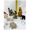 Image 2 : 14- Animal figurenes including elephants and birds