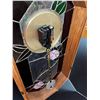 Image 3 : Handmade stain glass style pendulum clock