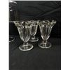 Image 2 : 10" Glass cake stand and Sundae cup set