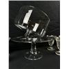 Image 3 : 10" Glass cake stand and Sundae cup set