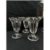 Image 4 : 10" Glass cake stand and Sundae cup set