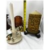 Image 2 : Candle and holder group of 7 mixed