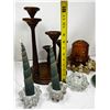 Image 4 : Candle and holder group of 7 mixed
