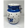 Image 1 : Porcelean 10" biscotti cookie jar
