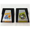 Image 1 : Vintage Qbert and Frogger game cartridges