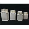 Image 2 : Set of 4 different porcelean storage jars