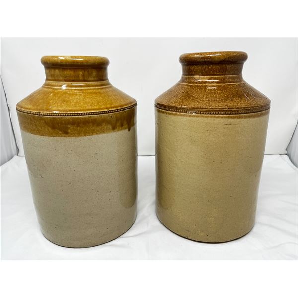 Two vintage stoneware glazed jugs