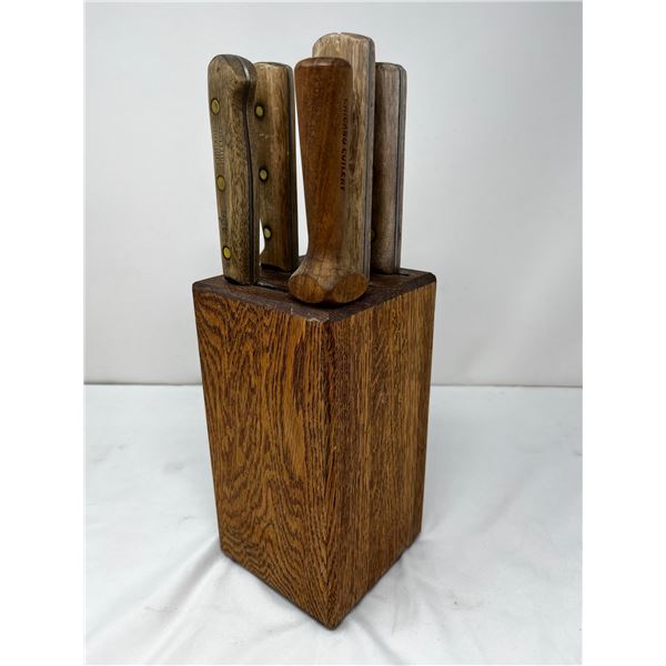 Chicago cutlery kitchen knife set and block