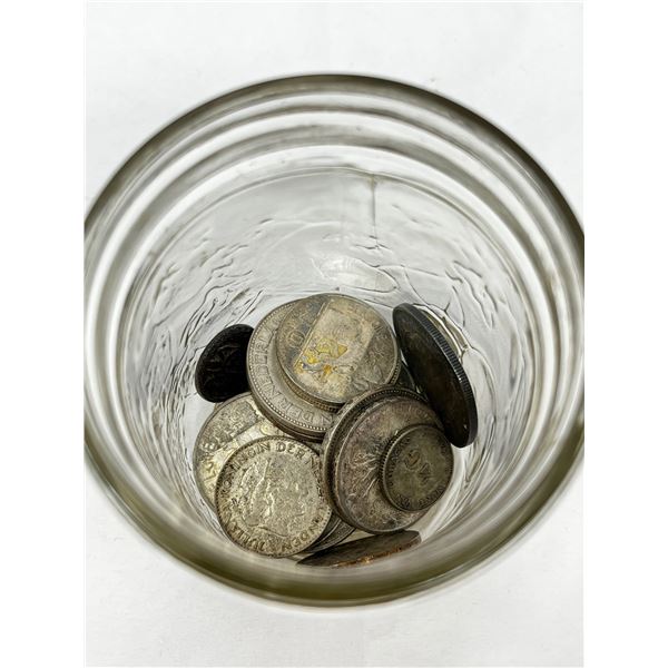 20+ solid silver world coins and sterling charm