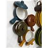 Image 2 : Mixed glazed pottery including lion head bowls