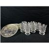 Image 1 : 8 piece set of embossed cup and plate set