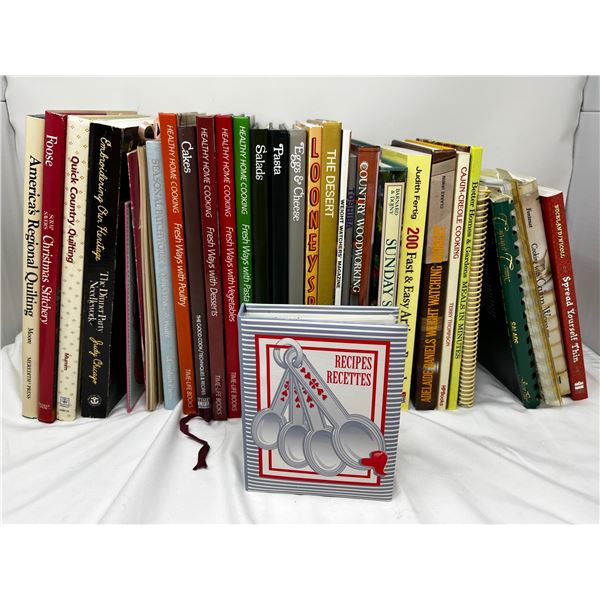 Mixed lot of Quilting and Cooking Books