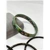 Image 2 : Lot of 4 vintage enamel Bangle Bracelets