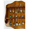 Image 2 : 13x15" Souvenir Spoon collection and stand