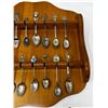 Image 3 : 13x15" Souvenir Spoon collection and stand