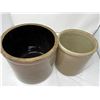Image 3 : Lot of 2 vintage crock pots missing lids Size 1 &2