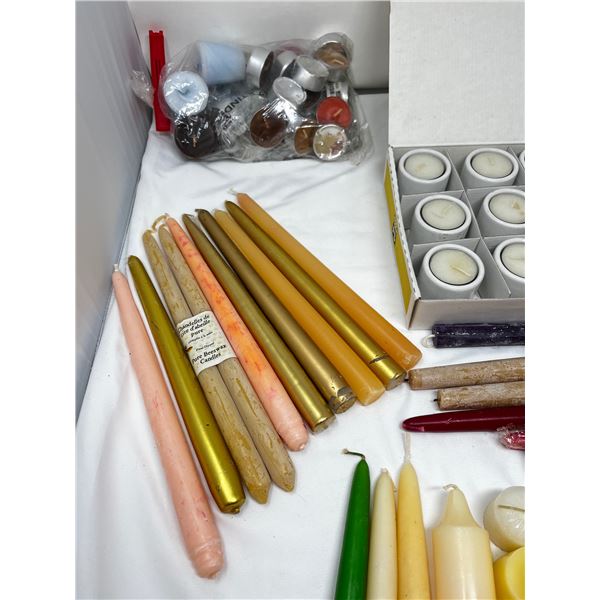 Mixed Candle lot including tea lights and scented